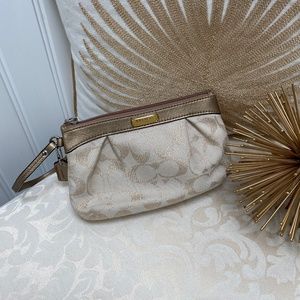 Coach Logo Wristlet